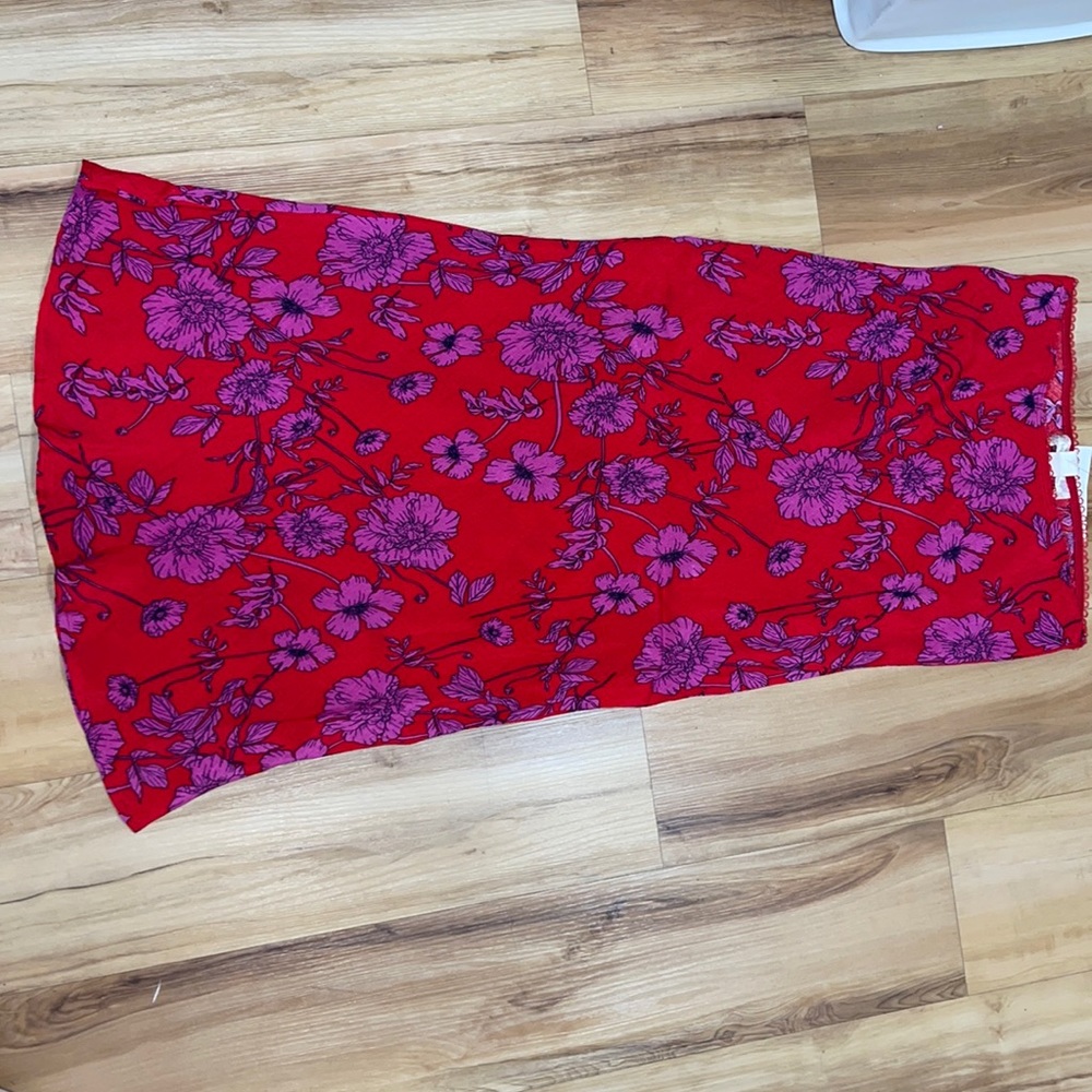 Flower midi skirt